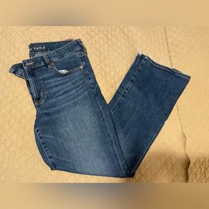 American eagle super stretch skinny kick jeans size 12 short